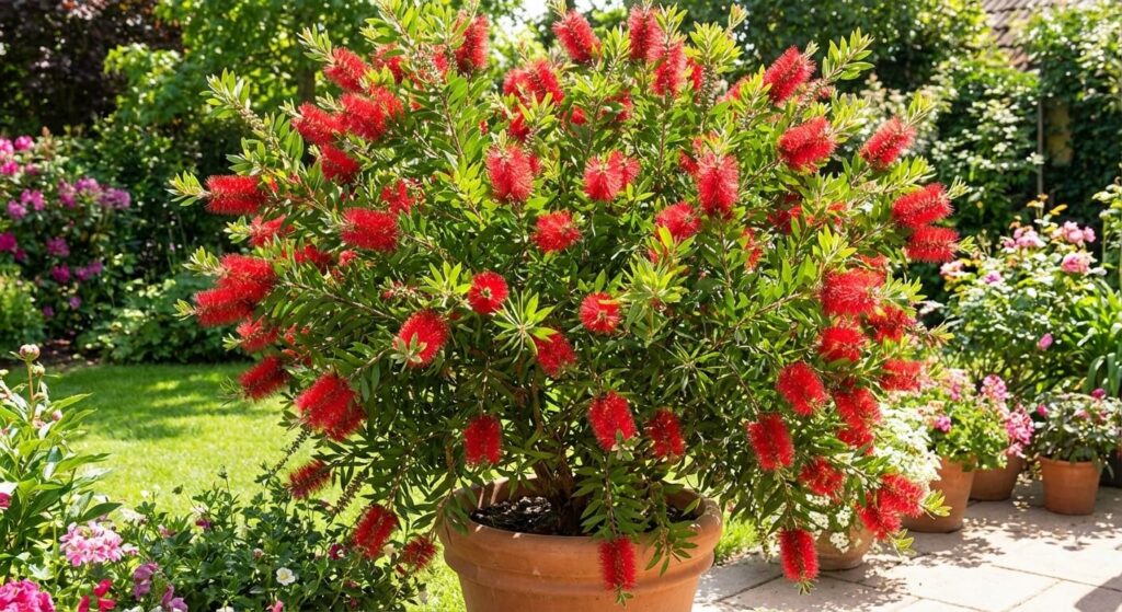 beau Callistemon en fleur