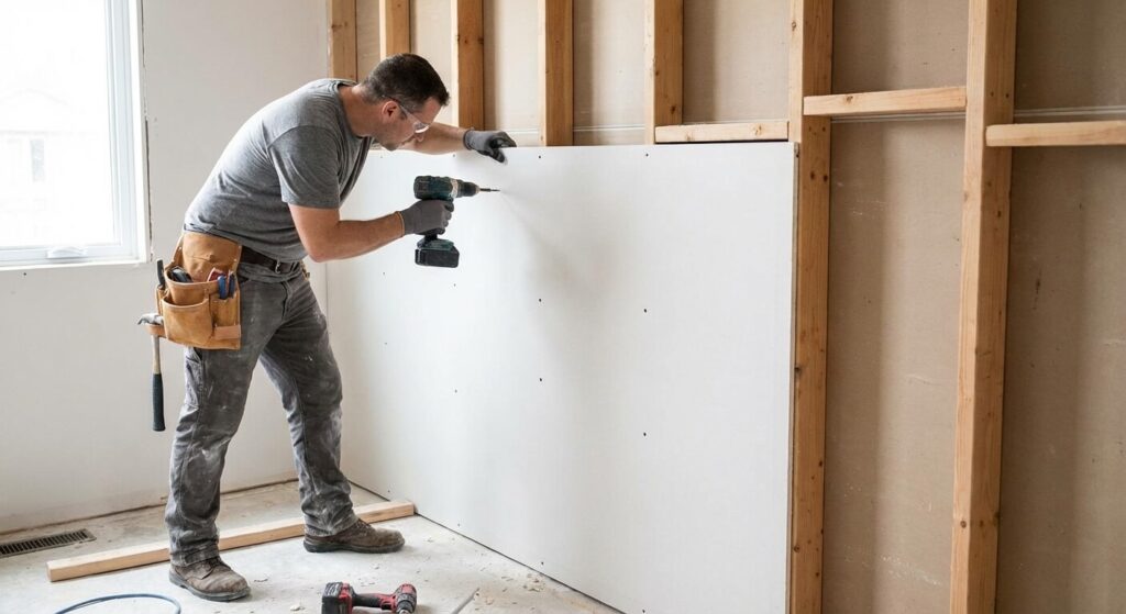 fixer du placo sur du bois