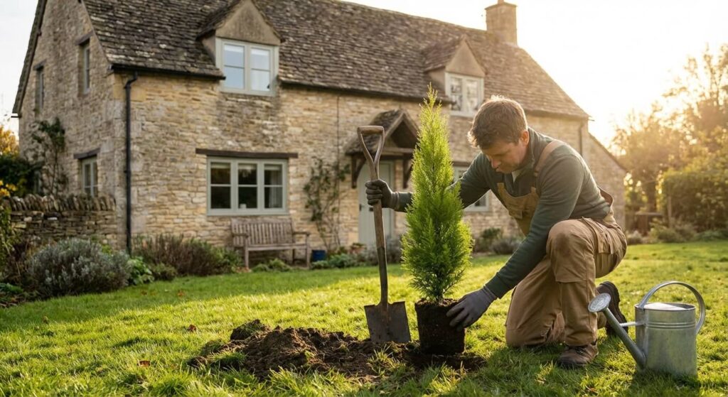 Planter un cyprès près de la maison