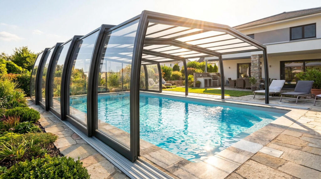 Abri de piscine coulissant : jusqu'où s'ouvre-t-il vraiment ?