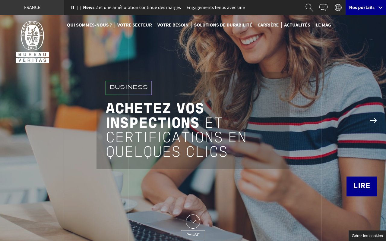 Quels sont les meilleurs diagnostiqueurs immobiliers en France en 2026 ? 6 Apercu du site Bureau Veritas