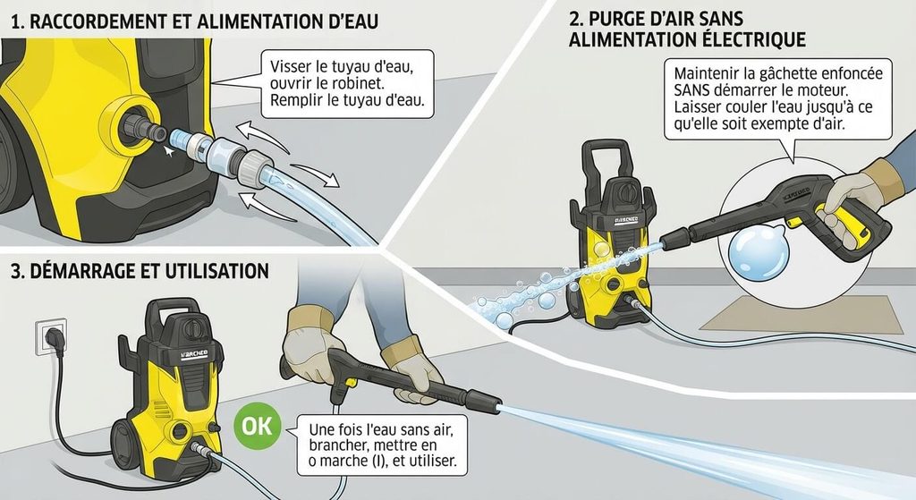 Mon Karcher tourne mais ne monte pas en pression : la solution 4