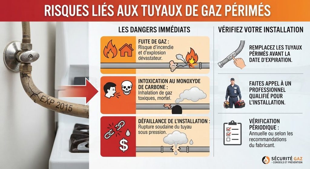 Tuyau de gaz périmé : les risques réels et durées de vie 3