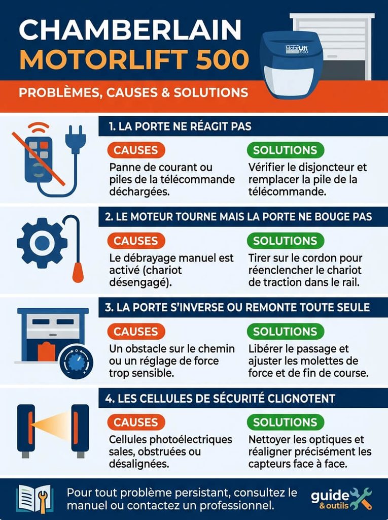 MotorLift 500 en panne : arrêt à mi-course, bips et réglage des fins de course 3